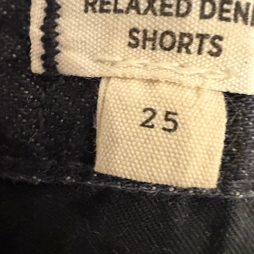 🔥 Madewell Relaxed Denim Shorts Calverley Wash Raw Hem Sz 25 Organic Cotton Tom - Picture 7 of 8